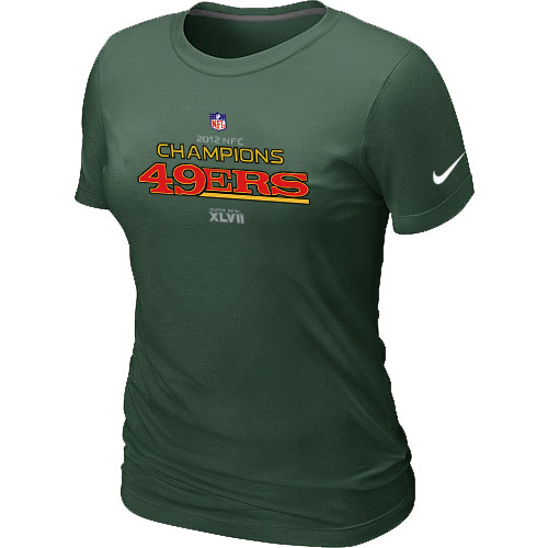 Nike San Francisco 49ers 2012 NFC Conference Champions Trophy Collection Long D.Green Women's T-Shirt