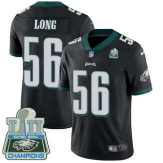 Nike Philadelphia Eagles #56 Chris Long Black Alternate Super Bowl LII Champions Youth Stitched NFL Vapor Untouchab...
