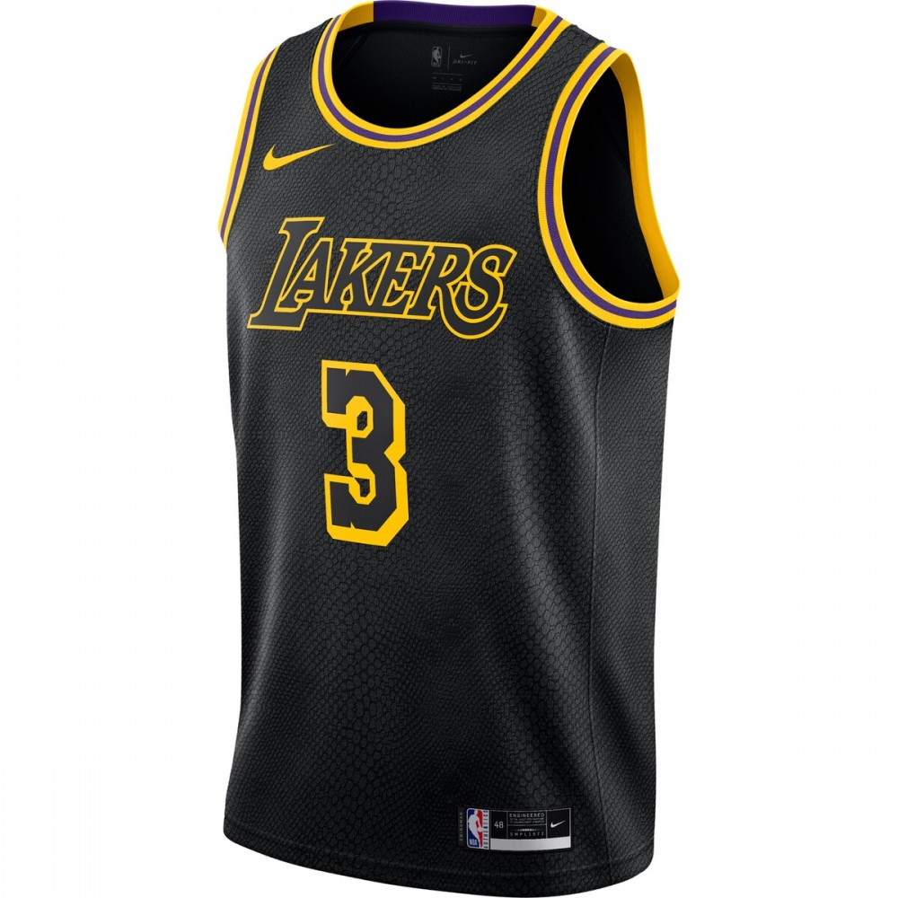 Anthony Davis Los Angeles Lakers Nike City Edition Swingman Jersey - Black - Image 2
