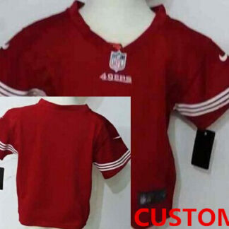 Custom Nike San Francisco 49ers Red Toddlers Jersey