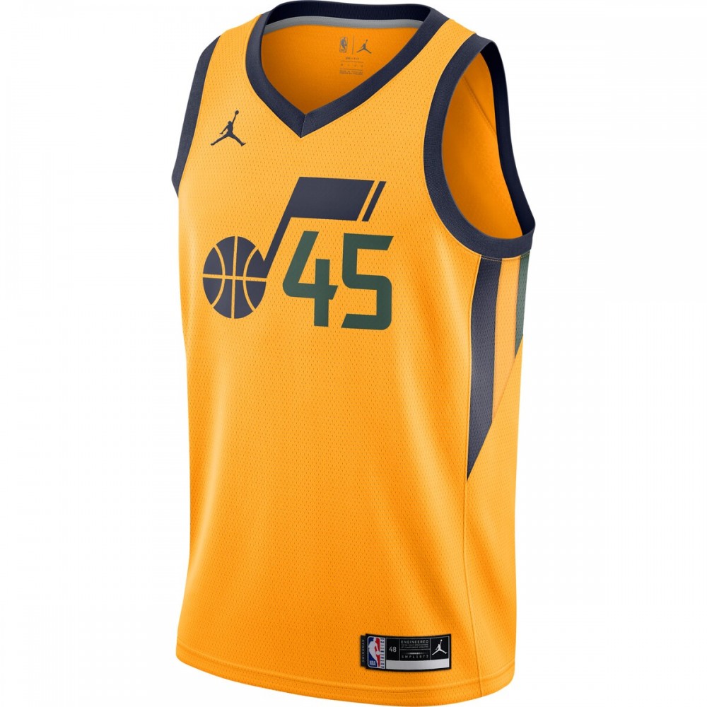 Donovan Mitchell Utah Jazz Jordan Brand 2020/21 Swingman Jersey - Statement Edition - Gold - Image 2
