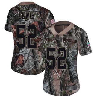 Nike Baltimore Ravens #52 Ray Lewis Camo Women’s Stitched NFL Limited Rush Realtree Jersey