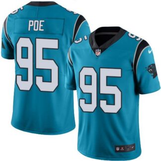 Nike Men & Women & Youth Panthers 95 Dontari Poe Blue NFL Vapor Untouchable Limited Jersey