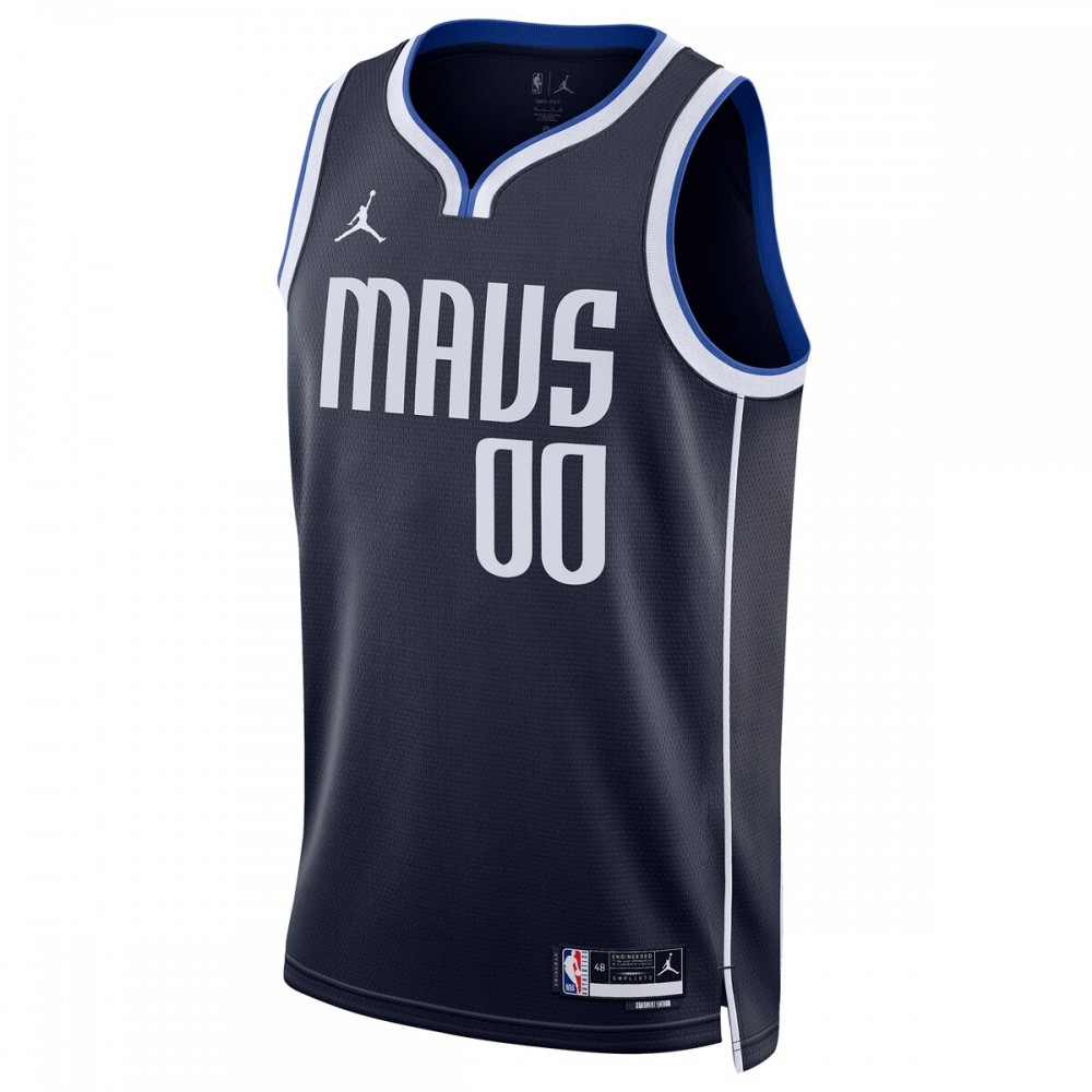Dallas Mavericks Jordan Brand Unisex 2022/23 Swingman Custom Jersey - Statement Edition - Navy - Image 2