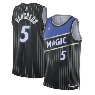 Youth Orlando Magic #5 Paolo Banchero Black 2025/26 Statement Edition Jersey