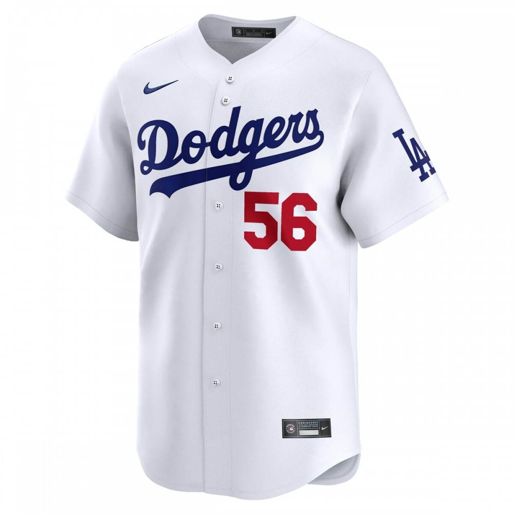 Ryan Yarbrough Los Angeles Dodgers Nike Home Limited Player Jersey - White - Image 2