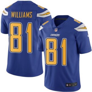 Nike Men & Women & Youth Chargers 81 Mike Williams Royal Color Rush Limited Jersey
