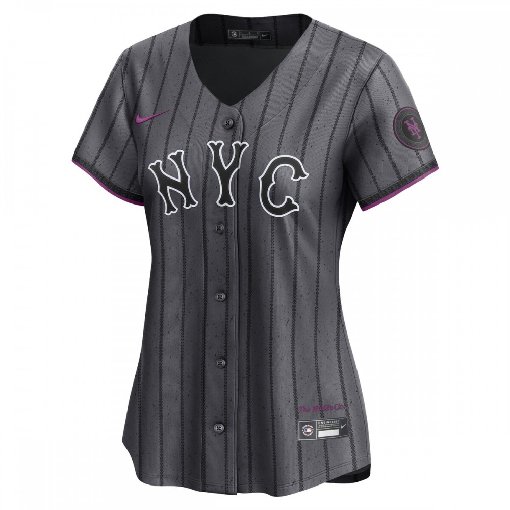 Pete Alonso New York Mets Nike Women's 2024 City Connect Limited Player Jersey - Graphite - Image 2