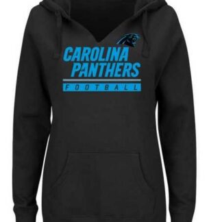 Women's Carolina Panthers Majestic Self-Determination Pullover Hoodie - Black FengYun