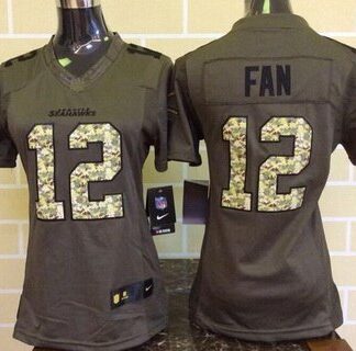 Women's Green Bay Packers #12 Aaron Rodgers Green Salute To Service 2015 NFL Nike Limited Jersey