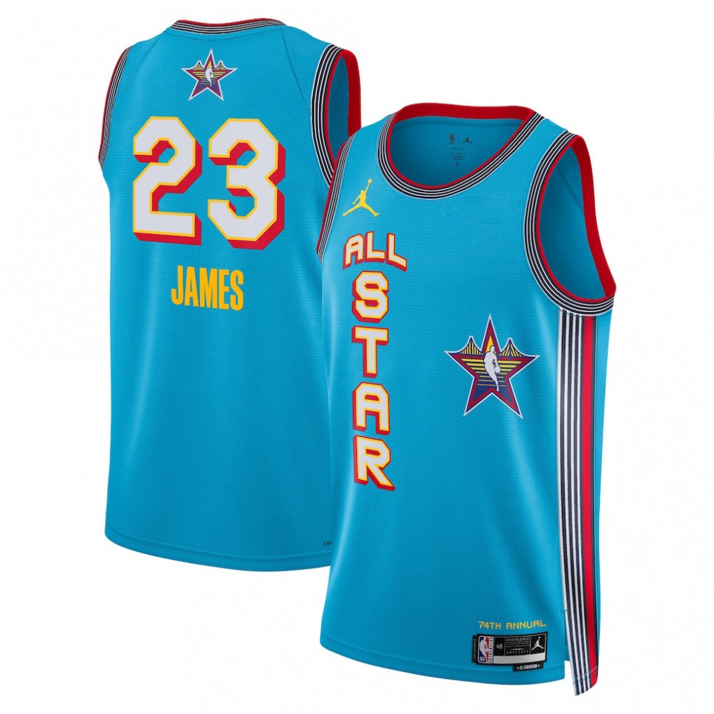 LeBron James Jordan Brand Unisex Light Blue 2025 NBA All-Star Game Swingman Player Jersey