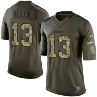 Chargers #13 Keenan Allen Green Youth Stitched NFL Limited Salute to Service Jersey