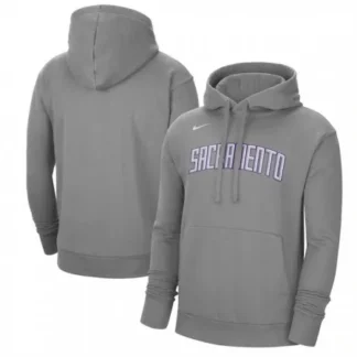 Men's Sacramento Kings Heather Charcoal 2022/23 City Edition Essential Pullover Hoodie