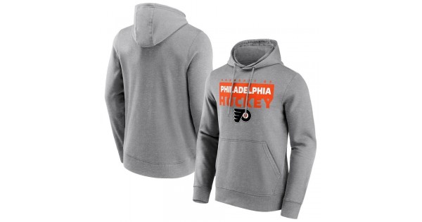 Philadelphia Flyers Fanatics Branded Gain Ground Hoodie - Sports Grey - Image 2