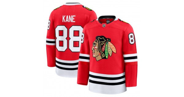 Patrick Kane Men's Chicago Blackhawks Red Home Premium Jersey - Image 2