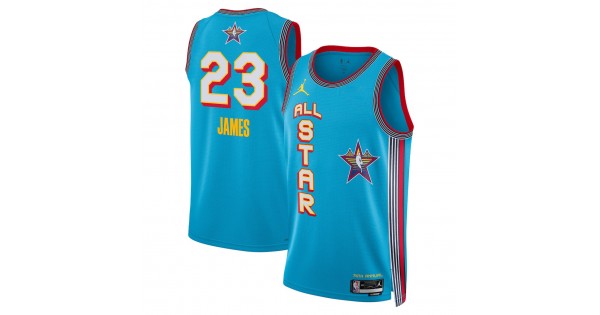 LeBron James Jordan Brand Unisex Light Blue 2025 NBA All-Star Game Swingman Player Jersey - Image 2