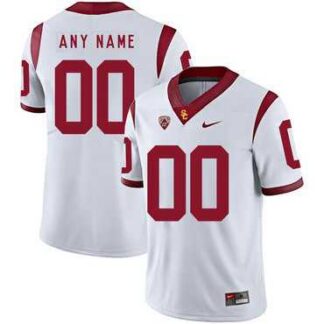 Men's USC Trojans White Customized College Football Jersey