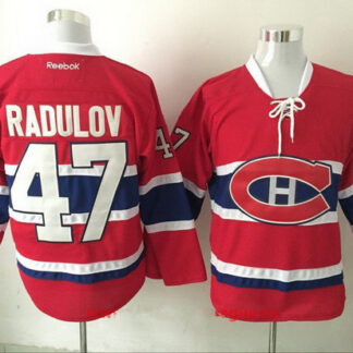Men's Montreal Canadiens #47 Alexander Radulov Red Home Stitched NHL Throwback Hockey Jersey