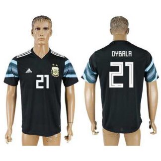 Argentina #21 Dybala Away Soccer Country Jersey