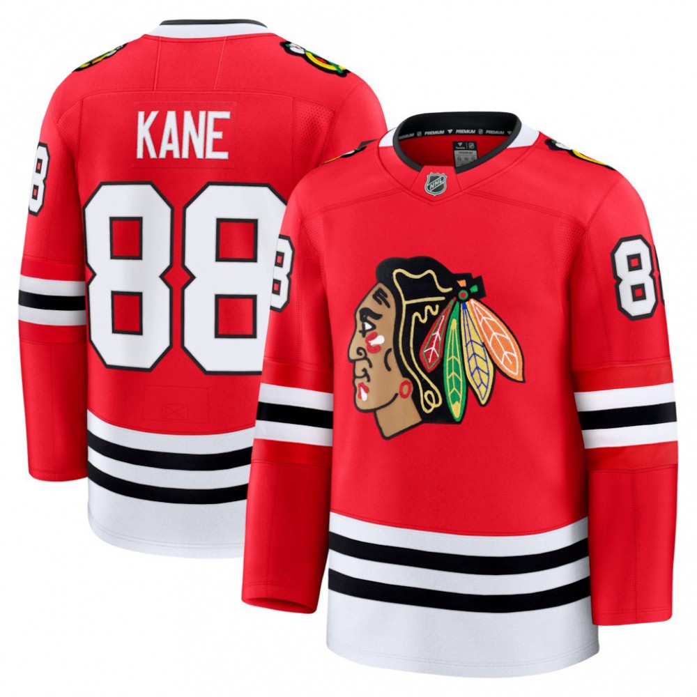 Patrick Kane Men's Chicago Blackhawks Red Home Premium Jersey