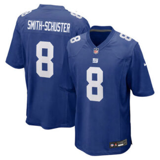 Men's New York Giants #8 JuJu Smith-Schuster Nike Royal Team Game Jersey