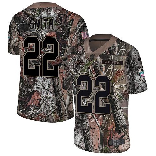 Nike Baltimore Ravens #22 Jimmy Smith Camo Men’s Stitched NFL Limited Rush Realtree Jersey