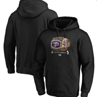 Los Angeles Lakers Black 2020 NBA Finals Champions Bling Diamond Pullover Hoodie