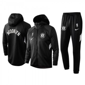 Brooklyn Nets Nike 2019/20 Showtime Full-Zip Therma Flex Performance Hoodie