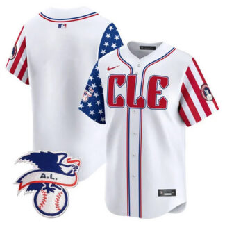 Youth Cleveland Guardians White 2024 Fourth Of July Vapor Premier Limited Jersey