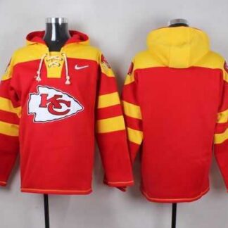 Kansas City Chiefs Blank Red Player Stitched Pullover NFL Hoodie
