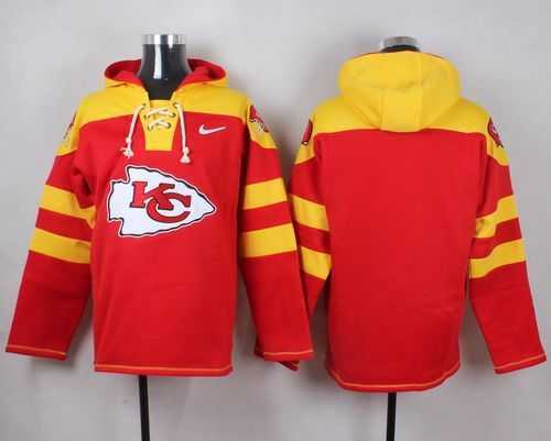 Kansas City Chiefs Blank Red Player Stitched Pullover NFL Hoodie