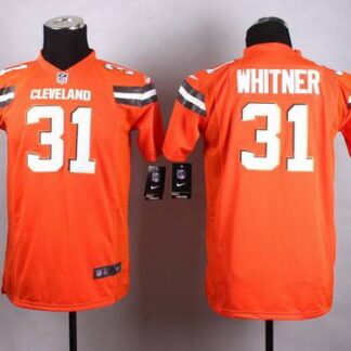 Youth Cleveland Browns #31 Donte Whitner 2015 Nike Orange Game Jersey