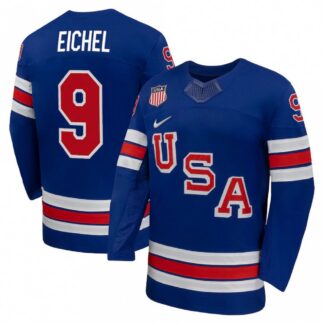 Jack Eichel USA Hockey Olympic Nike 2026 Royal Home Replica Jersey