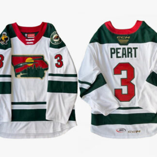 Men's Minnesota Wild Custom White 2024-25 Stitched Jersey