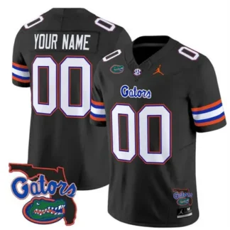 Youth Florida Gators Black 2024 Florida Patch Vapor F.U.S.E. Limited Custom Jersey