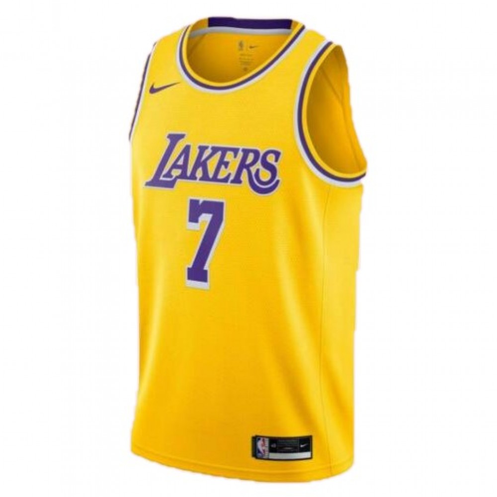 Men's Los Angeles Lakers Carmelo Anthony #7 Nike Gold 2021/22 Swingman Jersey - Icon Edition - Image 2