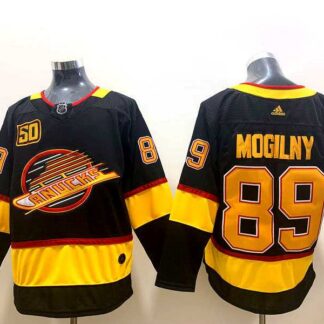 Canucks 89 Alexander Mogilny Black 50th Anniversary Adidas Jerseys