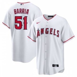 Jaime Barría Los Angeles Angels Nike Home Replica Player Jersey - White