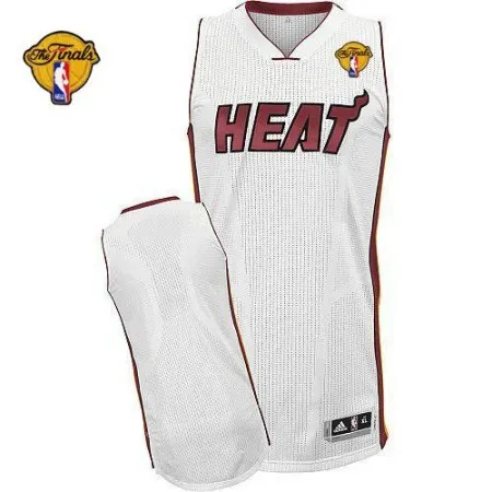 Men‘s Miami Heat White Finals Patch Revolution 30 Jersey