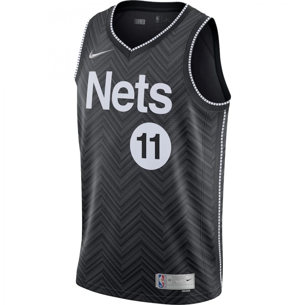 Men's Brooklyn Nets Kyrie Irving #11 Nike Black 2020/21 Swingman Player Jersey – Earned Edition - Image 2
