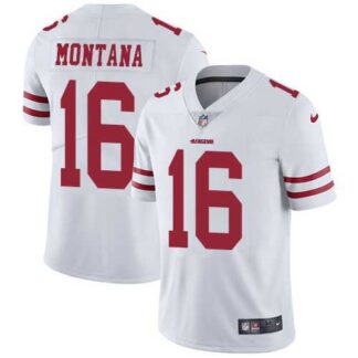 Nike San Francisco 49ers #16 Joe Montana White NFL Vapor Untouchable Limited Jersey