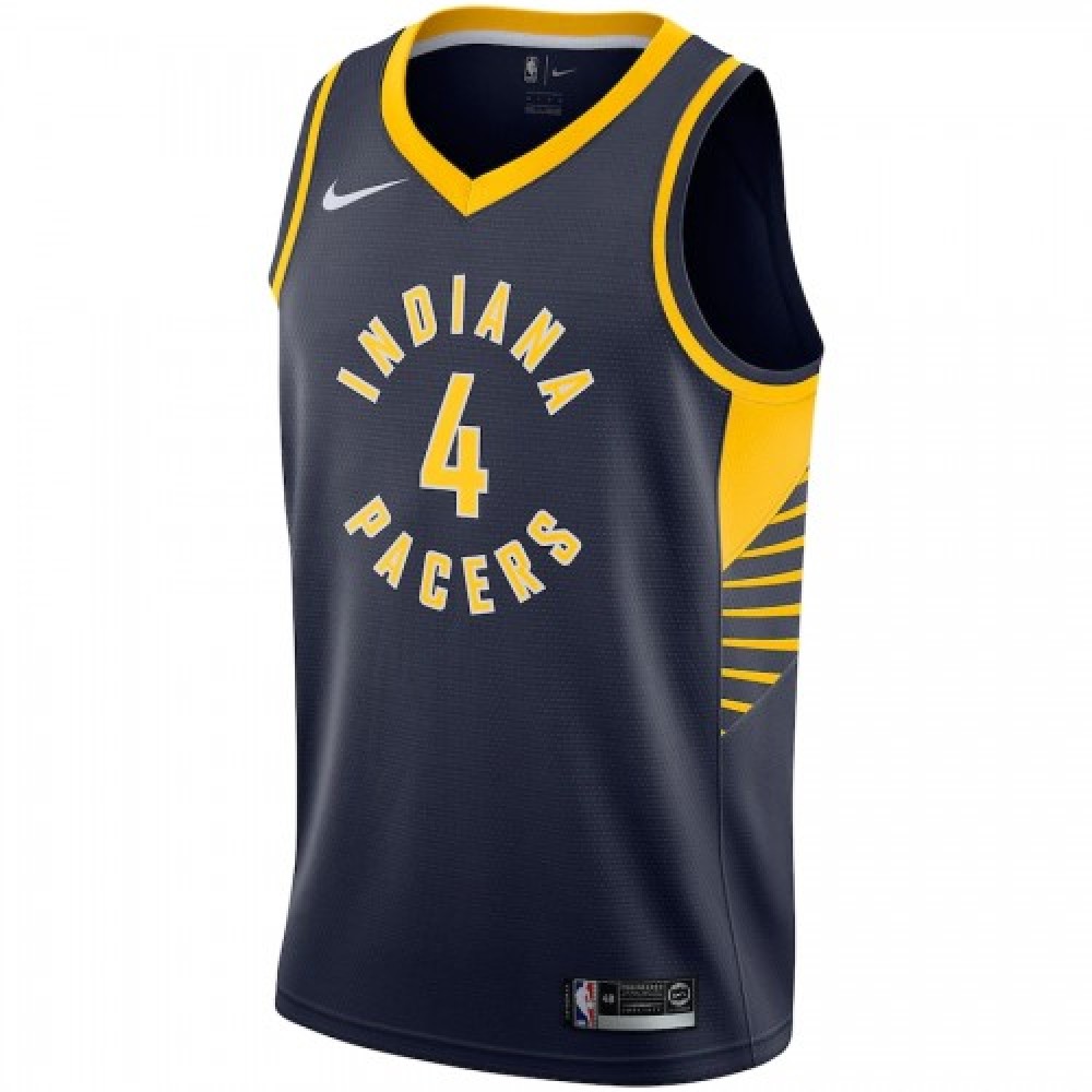 Men's Indiana Pacers Victor Oladipo #4 Nike Navy Swingman Jersey - Icon Edition - Image 2