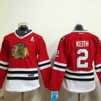 Womens Chicago Blackhawks #2 Duncan Keith Red Jerseys