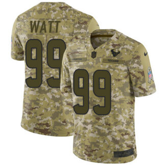 Nike Houston Texans #99 J.J. Watt Camo Men’s Stitched NFL Limited 2018 Salute To Service Jersey