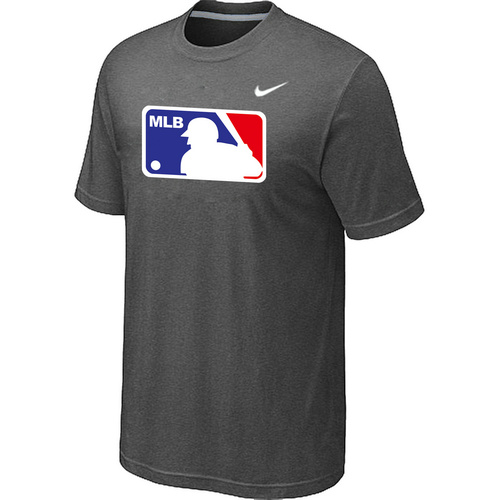 Logo Heathered Nike D.Grey Blended T-Shirt