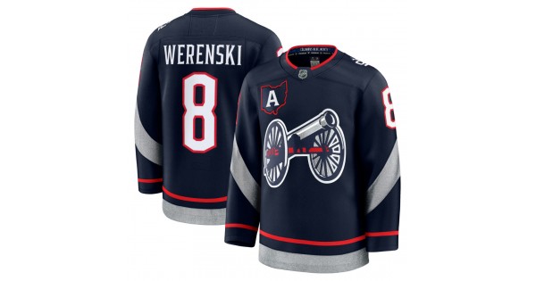 Zach Werenski Columbus Blue Jackets 2025 NHL Stadium Series Premium Jersey - Navy - Image 2