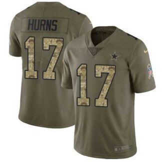 Nike Cowboys 17 Allen Hurns Olive Camo Salute To Service Limited Jersey Dzhi