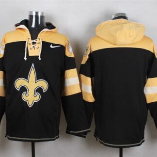 Custom Men's New Orleans Saints Black Team Color 2014 NFL Nike Hoodie