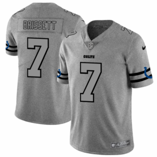 Indianapolis Colts #7 Jacoby Brissett Men’s Nike Gray Gridiron II Vapor Untouchable Limited NFL Jersey