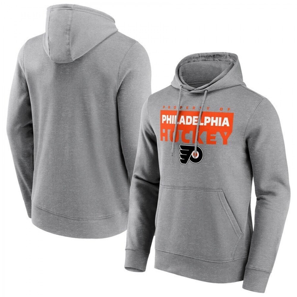 Philadelphia Flyers Fanatics Branded Gain Ground Hoodie - Sports Grey